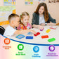 Aizweb Ten-Frame Math Manipulative For Elementary,Counting Number Math Games, Montessori Educational Toy For Kindergarten Classroom Kids 3 4 5 Year Old (Upgraded Version For 20 Task Cards)