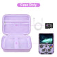 Canboc Carrying Case for Anbernic RG40XXV/RG406V/RG405V - Purple, Durable Polyurethane, with Mesh Pocket for Accessories