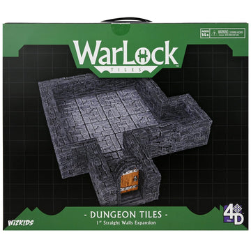 Warlock Tiles: Expansion – 1 In. Dungeon Straight Walls