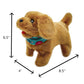 Flip Over Puppy Toy – Interactive Battery Powered Flipping Dog That Somersaults, Walks, Sits & Barks | Realistic Moving Plush Toy Puppy For Toddlers & Kids | Premium Quality - Soft Dark Brown Fur