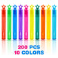 200 Pieces Mini Bubble Wands,Bubble Party Favors Assortment Toys For Kids,Themed Birthday, Halloween, Goodie Bags, Carnival Prizes, Wedding, Bubble Maker Toys For Kids,Outdoor Gifts For Girls & Boys