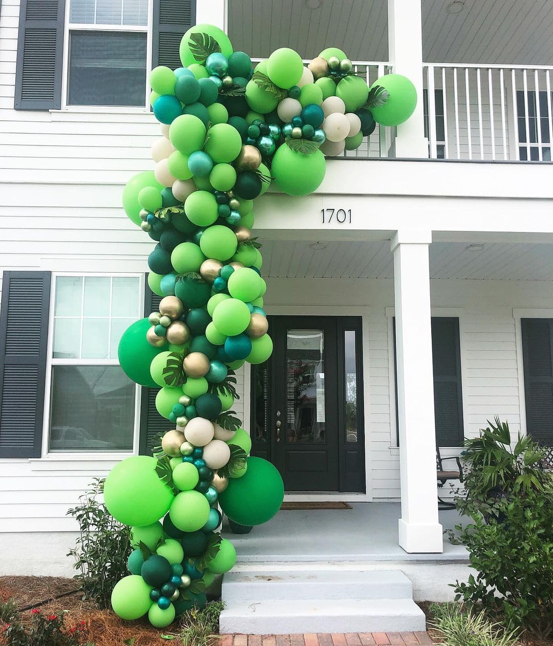 Bezente Green Giant Balloons 36 Inch - 8 Pack Jumbo Green Balloons Large Round Light Green Latex Balloons For Birthday Baby Show