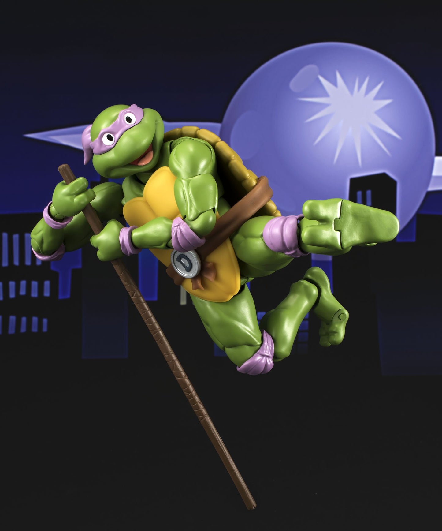 Bandai TAMASHII NATIONS S.H. Figuarts Donatello Action Figure, 6" Green, Plastic, Model BAN06451, Teenage Mutant Ninja Turtles