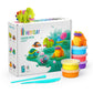 Hey Clay 15 Cans Set - Colourful Modelling Kids Air-Dry Clay 15 Cans with Sculpting Tools and Fun Interactive Instructions for C