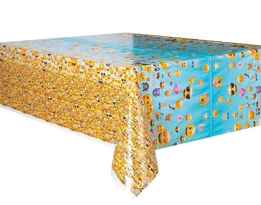 Emoji Plastic Tablecloth, 84 x 54
