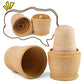 Koogel 6 Set Unpainted Nesting Dolls for Kids  Blank Nesting Dolls Wooden Matryoshka for Parent Child Activities Birthday Gift DIY Enthusiasts