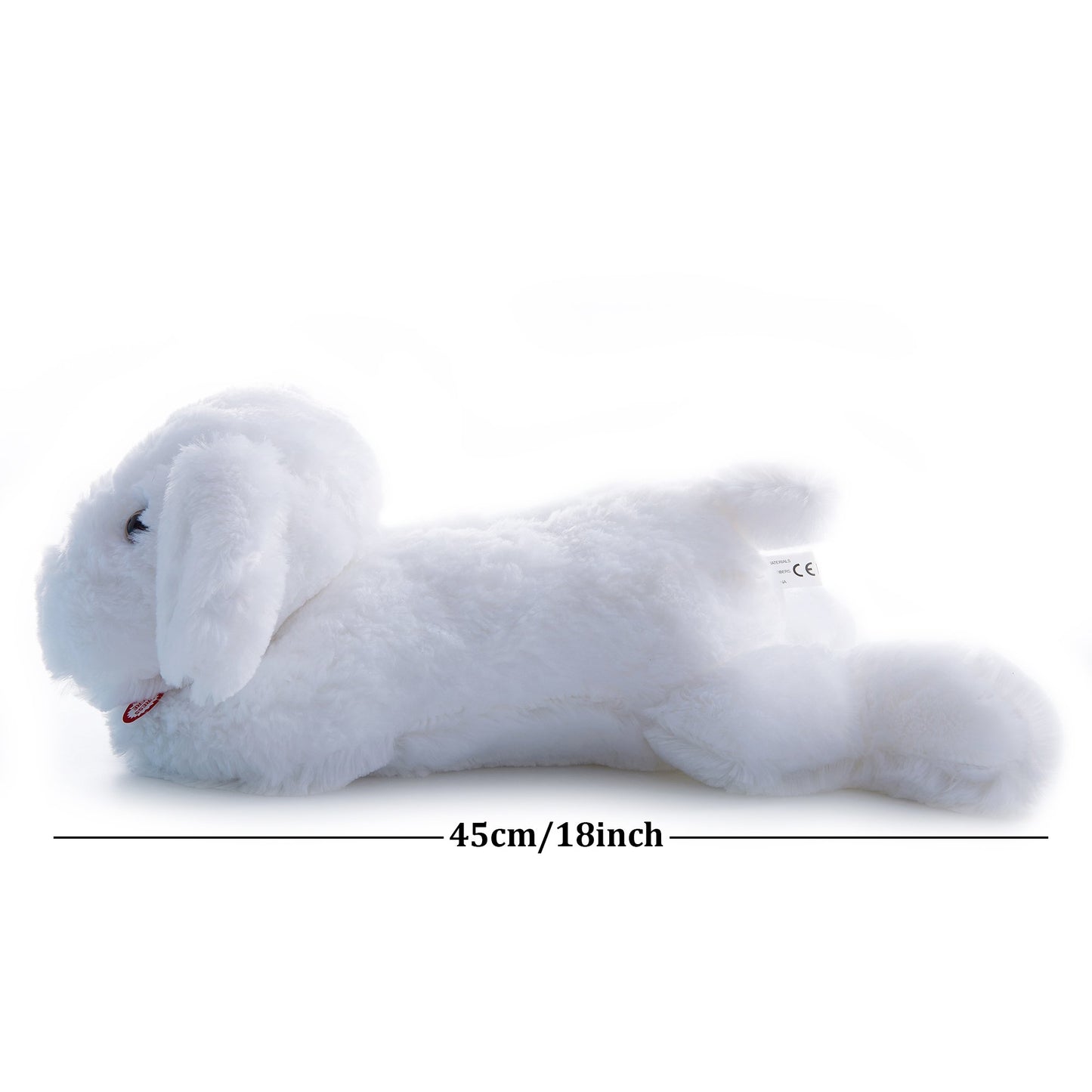 Wewill 18'' Light Up White Puppy Dog Led Stuffed Animal With Colorful Night Light Glow Soft Plush Toy Gifts For Kids On Christmas Birthday