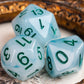HDdais 7PCS Polyhedral Dice Set, Jade DND Dice Set for Dungeon and Dragons, D&D Dice Set for Role Playing Games (Blue White)
