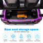RunFast Kids Ride On Car 12V - Electric Toy with Remote Control, Safety Belt, Purple