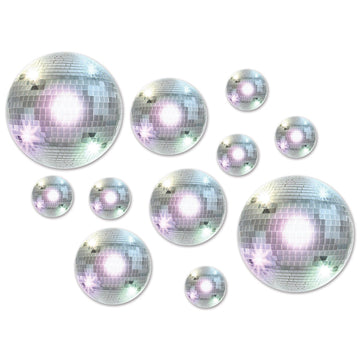 Beistle Disco Ball Cutouts Pack of 12