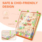 zhiwuzhu Montessori Wooden Color Matching Learning Counting Puzzle Board, Magnetic Color and Number Maze for Ages 2-4,Toddler Fi
