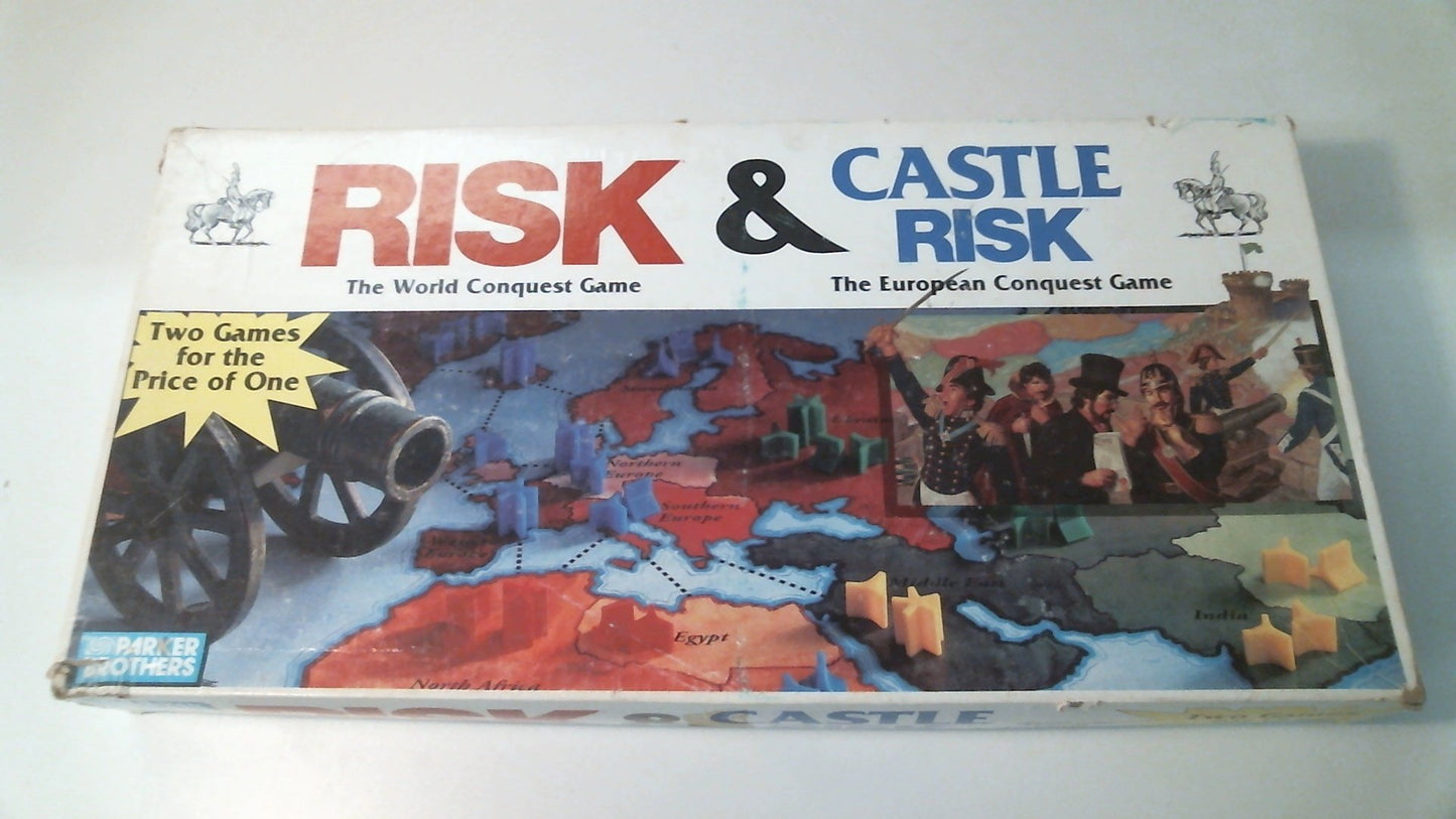 Risk / Castle Risk Board Game 2 Board Games In 1 – Toytooth
