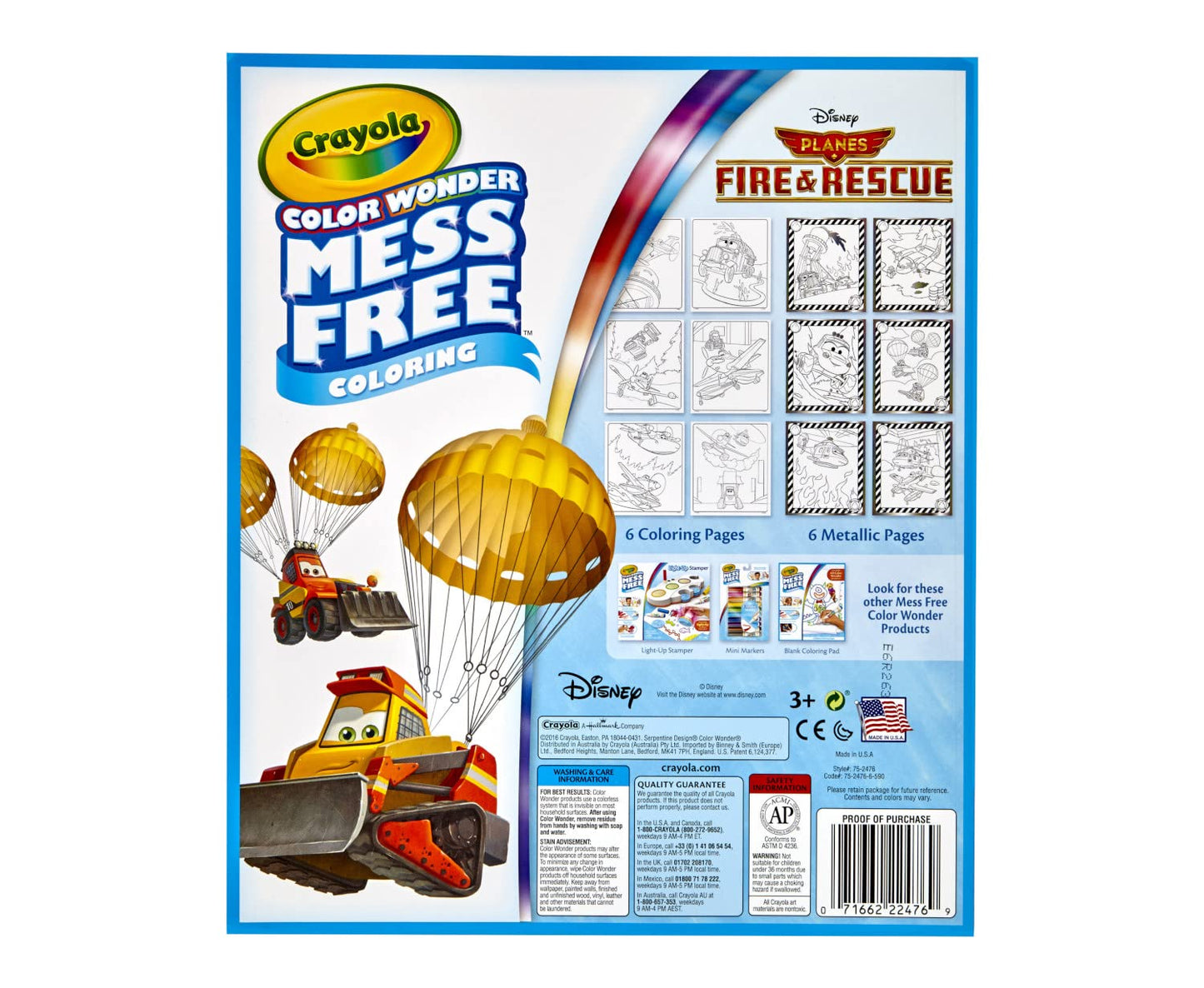 Crayola Color Wonder Refill - 12 Mess Free Coloring Pages, Multi, Model 752476