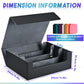 Uaono Card Storage Box For Trading Cards, 1800+ Pu Leather Commander Card Deck Case, Magnetic Closure Card Holder Fits For Magic Game Cards (Black)