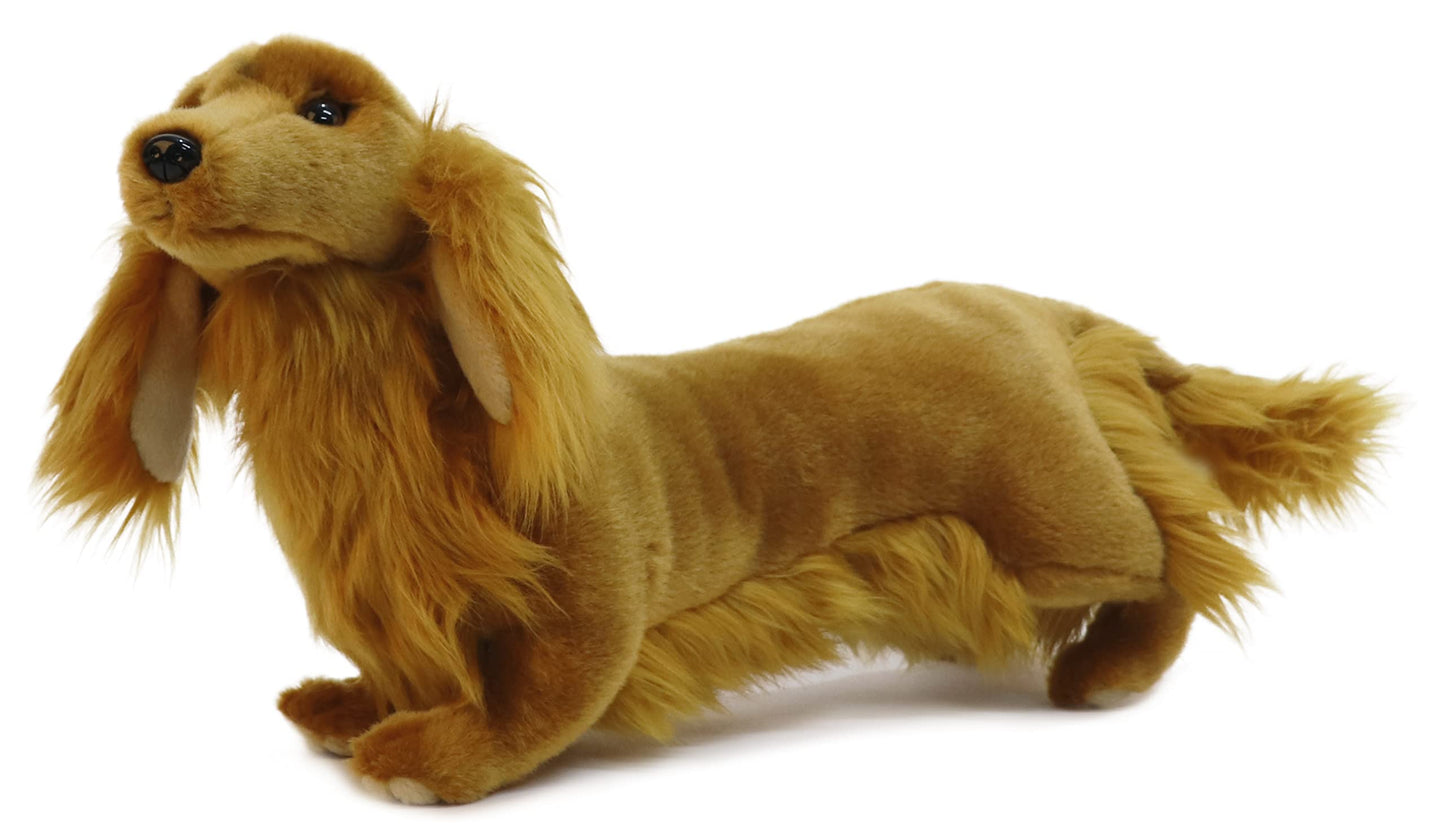 My Dog Mini - Dachshund Brown - Premium Dog Stuffed Animal - Lifelike & Realistic
