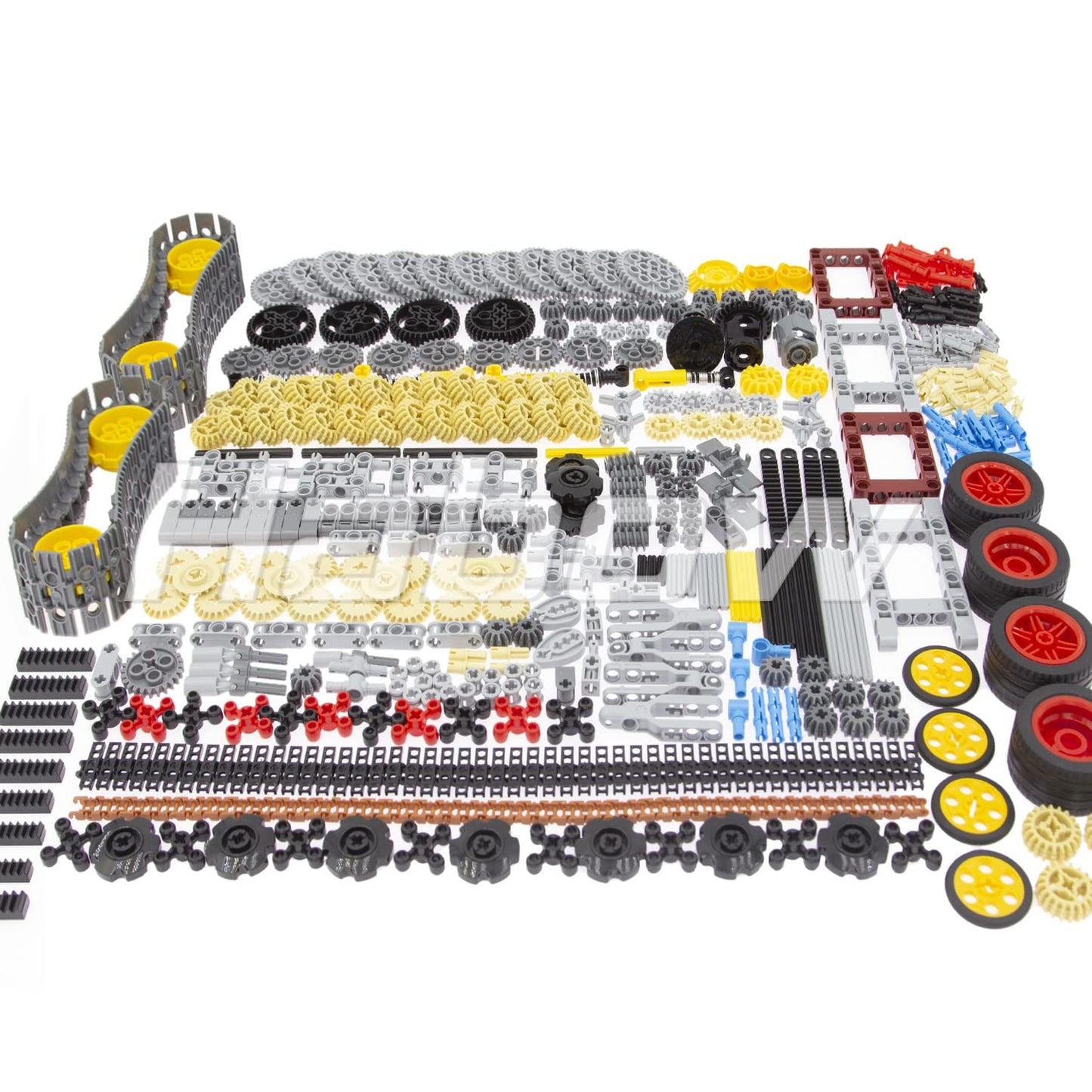 Habow 852Pcs Technic-Parts Gears-Axle-Pin-Connector Compatible With Lego-Technic, Shock-Absorber Wheels Chain Link Frame Joints