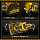 Mould King RC Bulldozer Building Set, 1508 Pieces, APP Control, Yellow, Model WX15084-LZUSNEW, Plastic Construction Vehicle for Adults