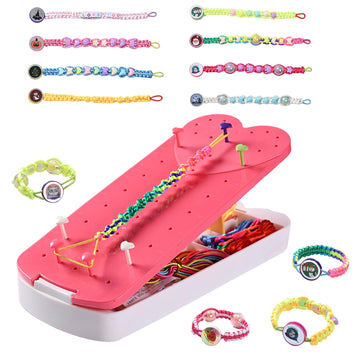 QDGMXIV Bracelet Making Kit for Girl 7 8 9 10 11 12 Year Old, Arts and Crafts Kid Gifts for Birthday