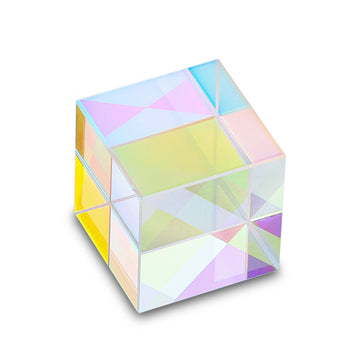 25Mm Optical Glass X-Cube Prism Rgb Dispersion Prism Physics And Decoration Light Spectrum Educational Model Photography Props