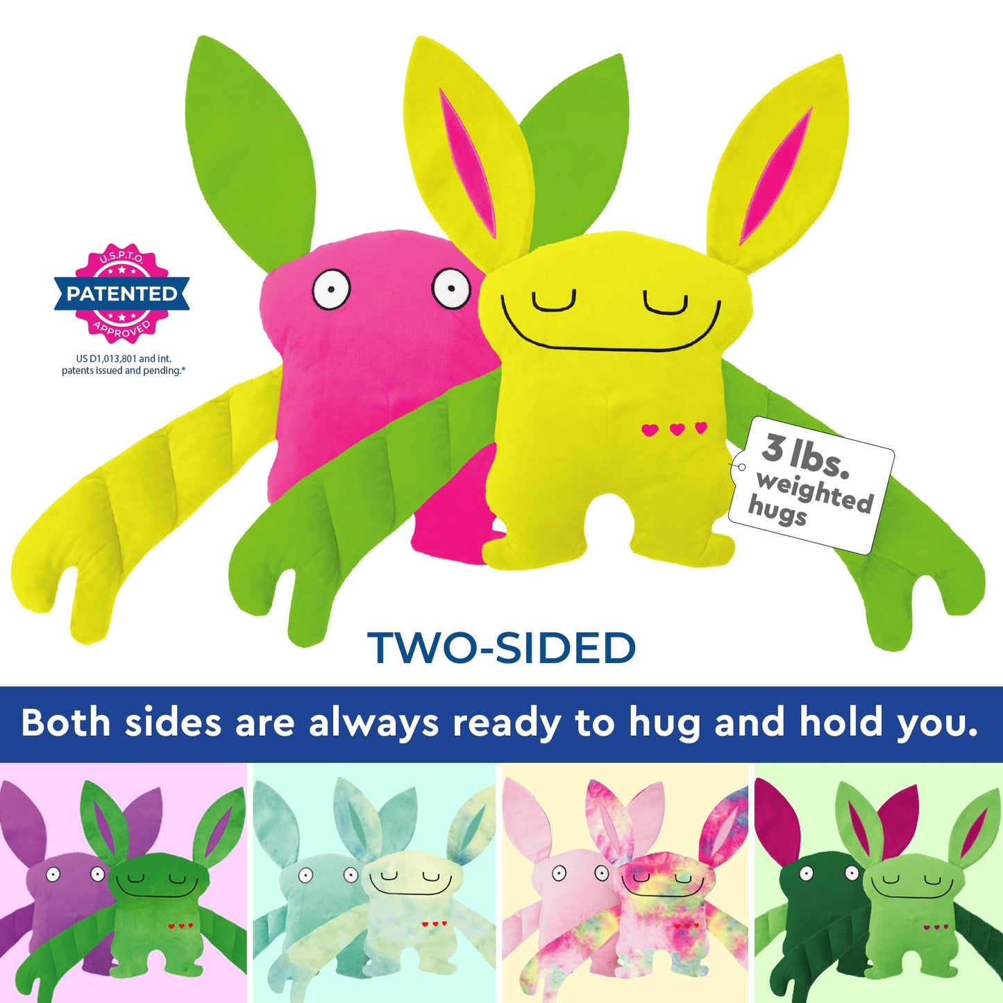 Bumpas Stuffed Animal - Cute Cuddle Pal, Doodles - Weighted Stuffed Animal