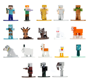 Minecraft Caves & Cliffs 18-Pack W10 1.65    Die-Cast Collectible Figures, Toys For Kids And Adults
