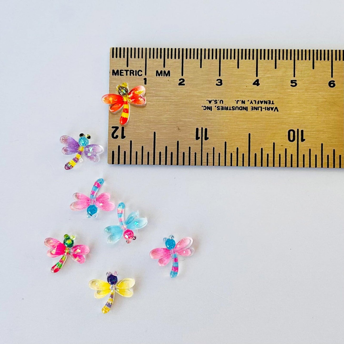 Micro Resin Dragonflies, Dollhouse Miniature Tiny Colorful Butterflies, Terrarium Fairy Garden Cartoon Dragonfly, Mini Micro Lan