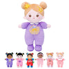 Ouozzz Soft Baby Doll For Girls - My First Baby Doll Birthday Gifts For Girls Plush Rag Dolls Daisy Purple Dress Toy For Toddlers Kids Infants 10'