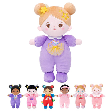 Ouozzz Soft Baby Doll For Girls - My First Baby Doll Birthday Gifts For Girls Plush Rag Dolls Daisy Purple Dress Toy For Toddlers Kids Infants 10'