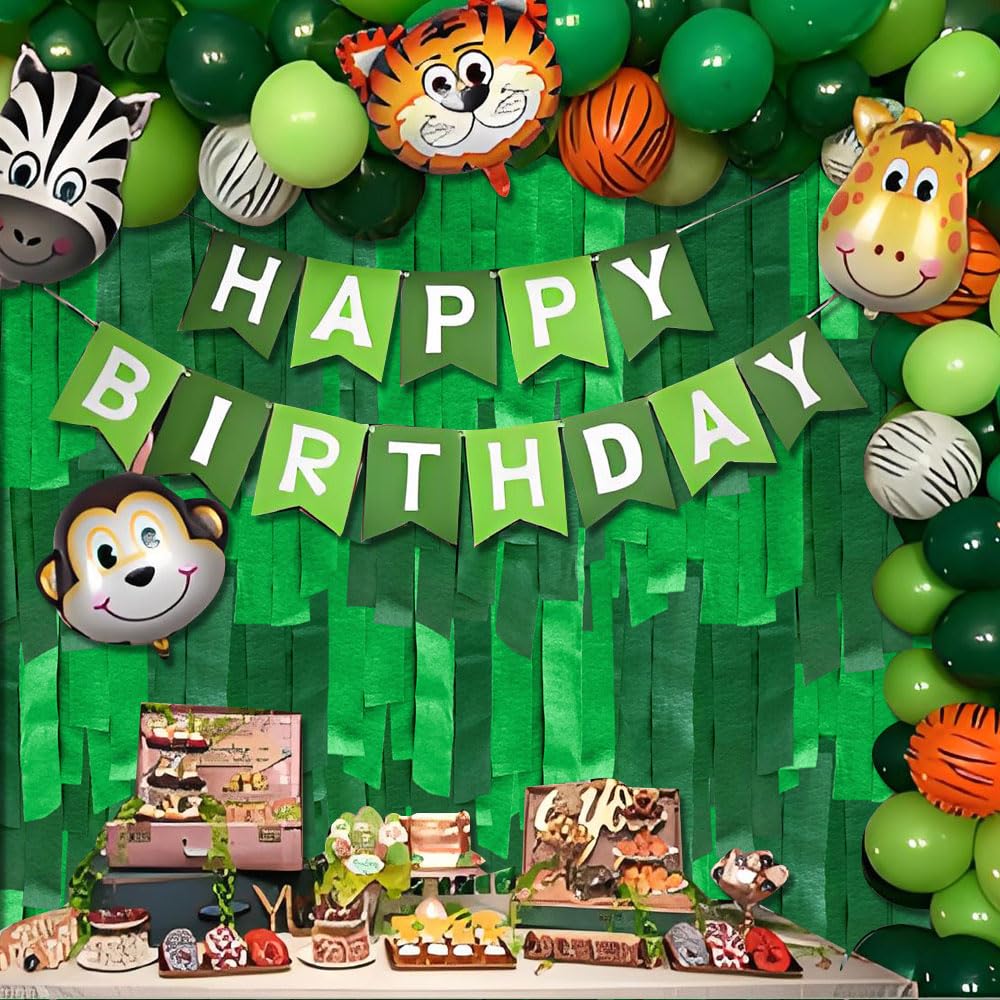 8 Rolls Crepe Paper Streamers 656ft, Pack of Deep Green and Grass Green Party Steamers Set for Party Decoration Wedding Birthday