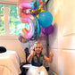 Number Balloon 5 Rainbow 40 Inch Foil Balloon Big Giant Jumbo 5Th Birthday Party Decorations Foil Mylar Helium Kids 0-9 Numbers Balloons For Baby Children