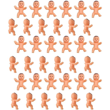 36Pcs Mini Plastic Babies For Baby Shower, Ice Cube Game, Party Decorations, Baby Toys