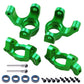 HobbyPark Aluminum Caster Blocks (c-hubs) & Steering Block Front Knuckles for Traxxas 1/18 LaTrax Teton Desert Prerunner Rally,