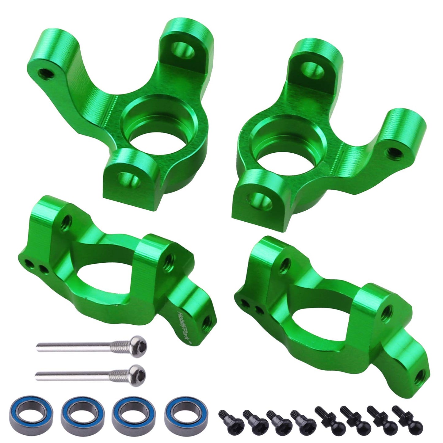 HobbyPark Aluminum Caster Blocks (c-hubs) & Steering Block Front Knuckles for Traxxas 1/18 LaTrax Teton Desert Prerunner Rally,