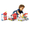 Fat Brain Toys Fire Station Playset - Model FB210 1 - Durable Polypropylene - Engaging Role Play for Kids