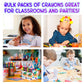 ArtCreativity Crayons Bulk Set - 150 Crayon Packs - 6 Crayons in Each Pack - 900 Total - Crayons for Kids in Red, Orange, Yellow