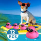Chivao 12 Pcs Rubber Ducks With 12 Sunglasses/ Hats/ Headwear/ Scarf Small Cruise Ducks In Bulk Mini Rubber Duckies Bathtub Toys For Valentine'S Day Gift Hide(Black, Pink, Fresh Style)