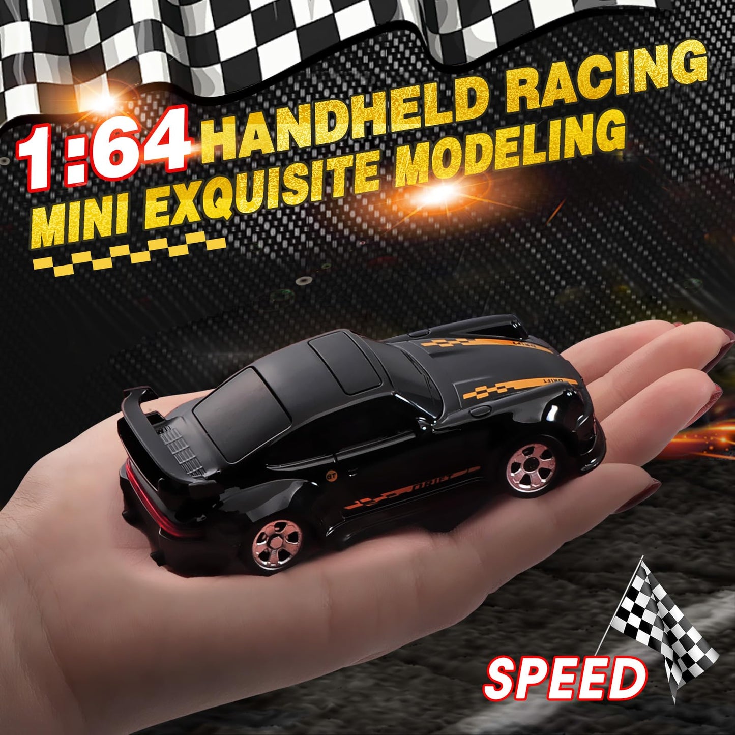 1/64 Scale Drift Rc Car,Mini Rc Sportscar 2.4Ghz Mini Racing Drift Racing Remote Contrl Car Model Toys Hobby Gift For Adults And