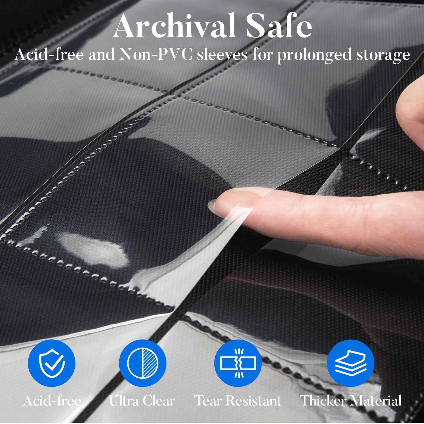 enhanced 9 Pocket Card Binder for 540 Cards  Fabmaker PU Cover Trading Card Binder  Sturdy Card Collection Album  Sleek Card Holder Folders for YuGiOh  MTG  TCG  Game Cards & Sports Cards  Black