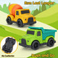 Toddler Trucks Toys 2-3, PVC, BPA Free Toy Cars for Toddlers 2-4 with Dump Truck, Mixer Cement, Construction Vehicle Toys Set fo