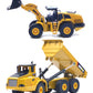 Ailejia 1/50 Scale Construction Vehicles Dump Truck Mechanical Loader Alloy Models Construction Vehicle Model Engineering Car To