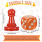 78 Pieces Multicolor Board Game Pieces Include 72 Pieces Multicolor Plastic Pawn Chess Pieces 6 Pieces Plastic 6-Sided Game Dice Chess Game Pieces Game Dice Set for Board Game Components Table Marking