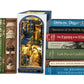 Tomyoung 3D Wooden Book Stand Puzzle,Diy Book Nook Kits,Dollhouse Wood Bookends Book Nook Model Building Kit With Led To Build-C