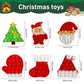QETRABONE 6 Pcs Christmas Fidget Toy Set  Push Bubble Fidget Sensory Toy for mature-themed Children  Party Game Decor Gift Xmas Stockings Toys Christmas Decorations Autism ADHD Decompression Toys