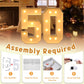 Imprsv 3Ft Block Marquee Numbers, Marquee Light Up Numbers 50Th Birthday Decorations For Women, Large Light Up Numbers 50Th Birt
