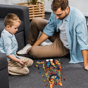 Woodbests Wooden Jigsaw Puzzle For Adults, Maine Coon Cat Puzzle (Xl, 620Pcs, 23.6'X18.9') Beautiful Wooden Box, Puzzle Wood Unique Shape, Birthday Gifts For Adults And Kids Family Game