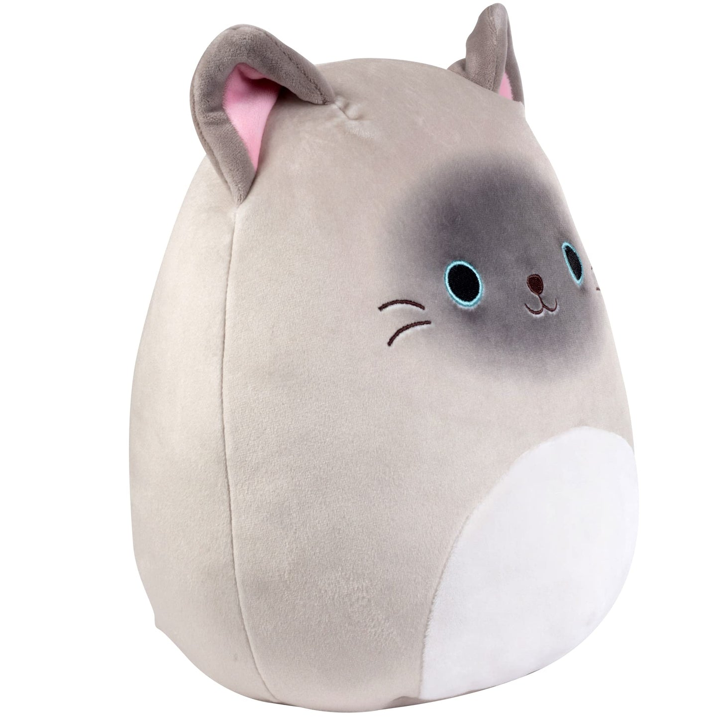 Squishmallows Original 10-Inch Felton The Siamese Cat Plush Toy - Soft Polyester Stuffed Animal - Multi-color - Collectible Gift for Kids