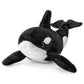 Simulation Bowhead Whale Plush Toy - Black Long Lifelike Whale Stuffed Toys, Super Soft Realistic Sea Simulation Balaena Mysticetus Dolls Plush Gift Collection For Kids, 17Inches (20In Beluga)