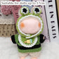Clothes For Labubu 17Cm Labubu Accessories Crochet 3 Piece Set Outfits For Labubu(Frog)