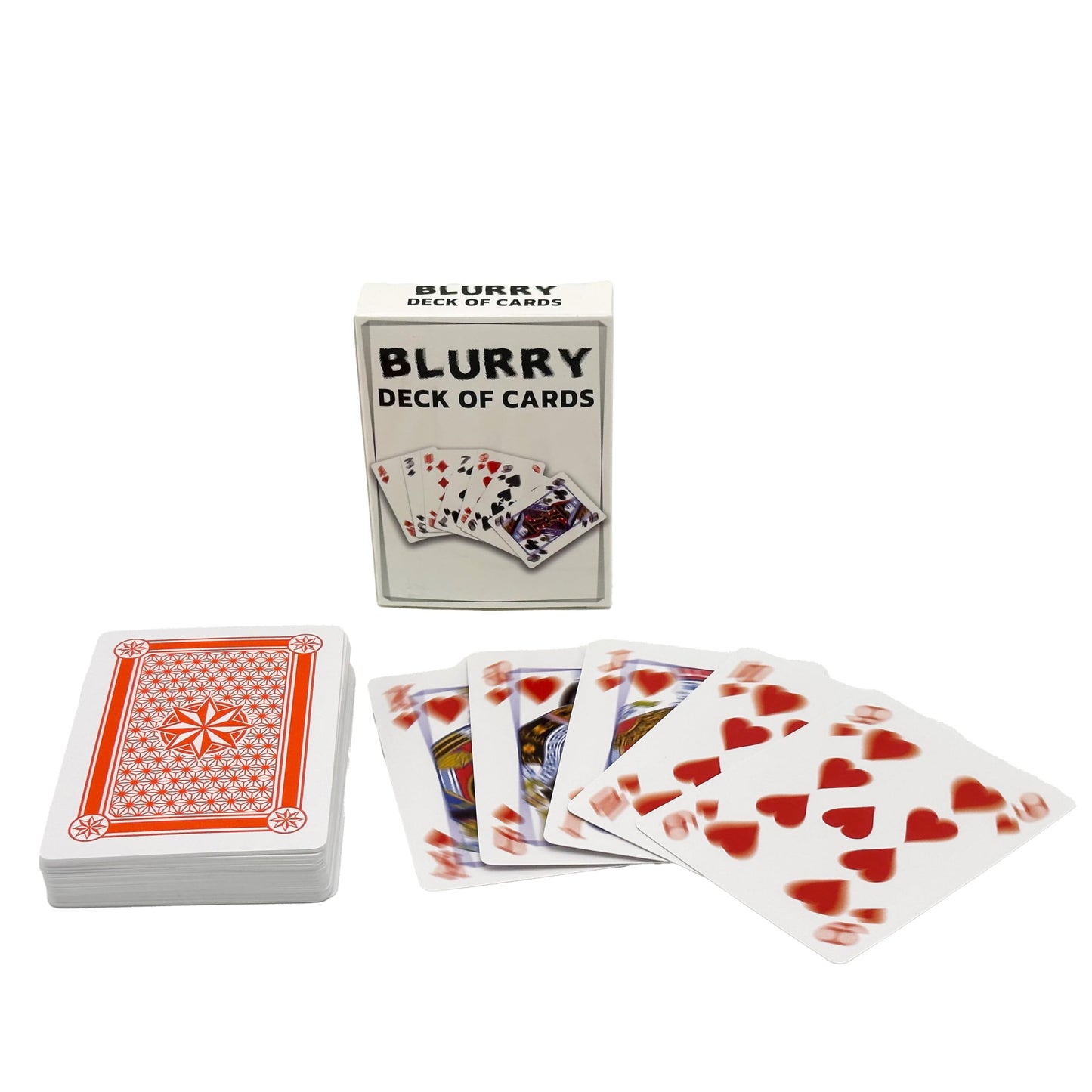 Island Dogs Blurry Deck Of Playing Cards - The Ultimate Gag Gift For Gamers, Card Enthusiasts, And Prank Lovers - Hilarious Gift - 52 Difficult-To-Read Cards