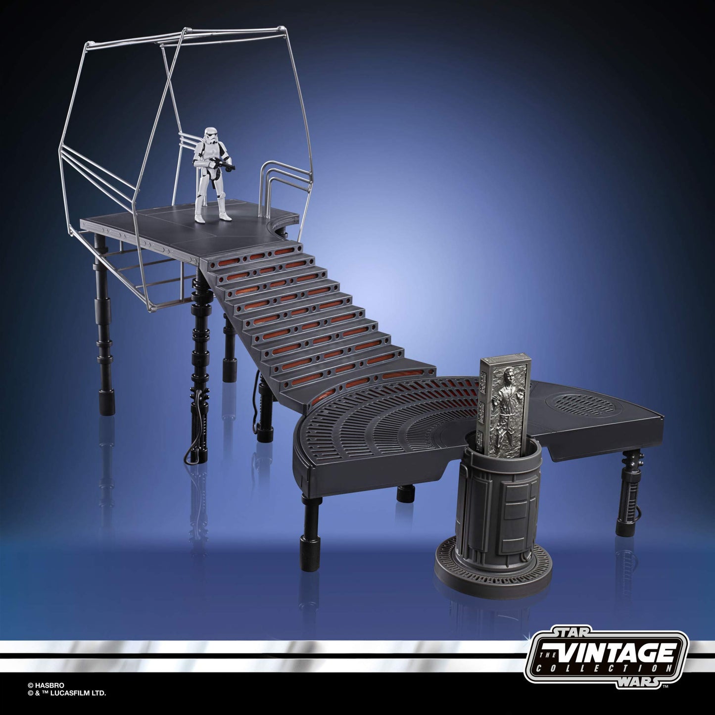 Star Wars The Vintage Collection The Empire Strikes Back Carbon-Freezing Chamber Playset With Stormtrooper Action Figure,